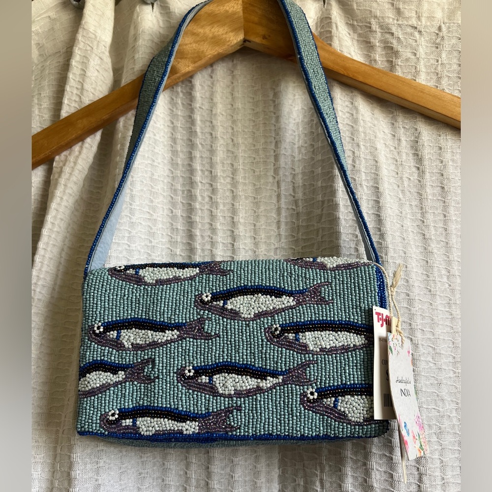 Viral Sardine Beaded Bag